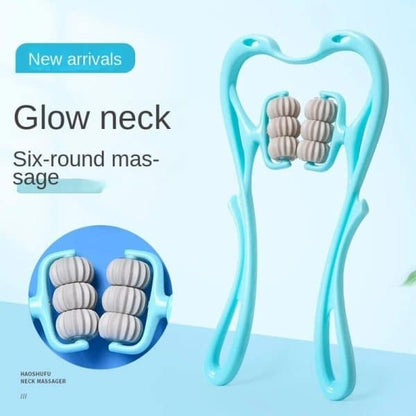 Neck Massager, 6 Wheel Neck Massager(Random Color)