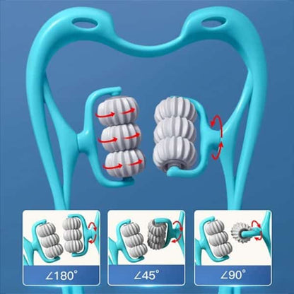Neck Massager, 6 Wheel Neck Massager(Random Color)