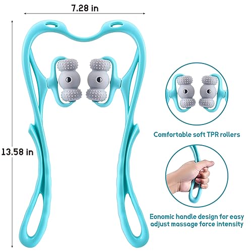 Neck Massager, 6 Wheel Neck Massager(Random Color)