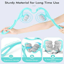 Neck Massager, 6 Wheel Neck Massager(Random Color)